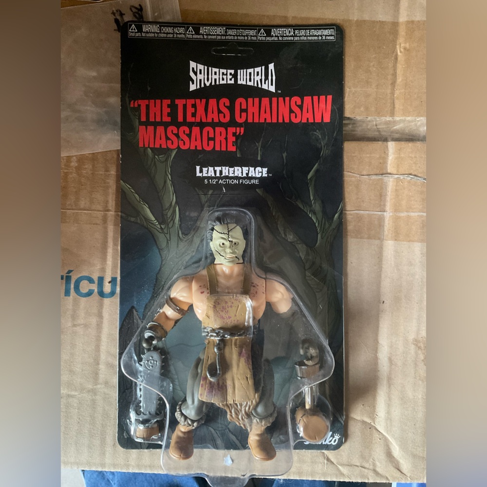 NIB FUNKO SAVAGE LAND LEATHER FACE UNPUNCHED CARD FIGURE